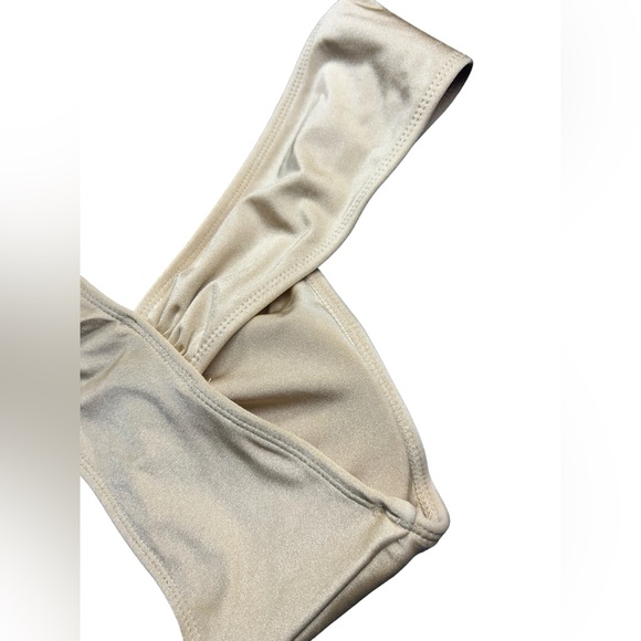 ZAFUL women’s gold one shoulder bikini swim set size L NWT - Picture 8 of 14